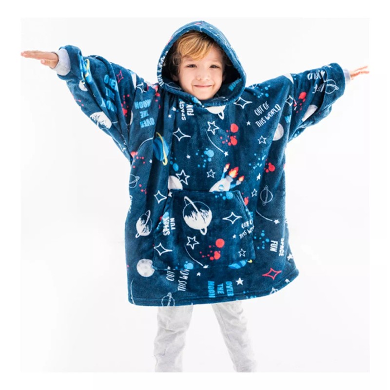 Chiqui Mundo Sudadera Cobija Afelpada Niño Galaxy Calientita Suave