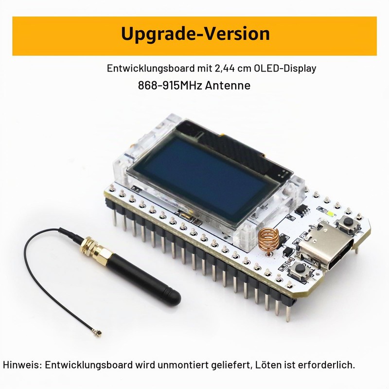 APKLVSR LoRa ESP32 Development Board, LoRa V3 Board with OLED