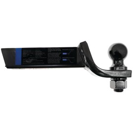 Reese 21610 Trailer Hitch Ball Mount Starter Kit, Fits 2 Inch Square Receiver, 2 Inch Drop, 7,500 lbs. Capacity, Includes 2 Inch Trailer Ball, Black Nickel