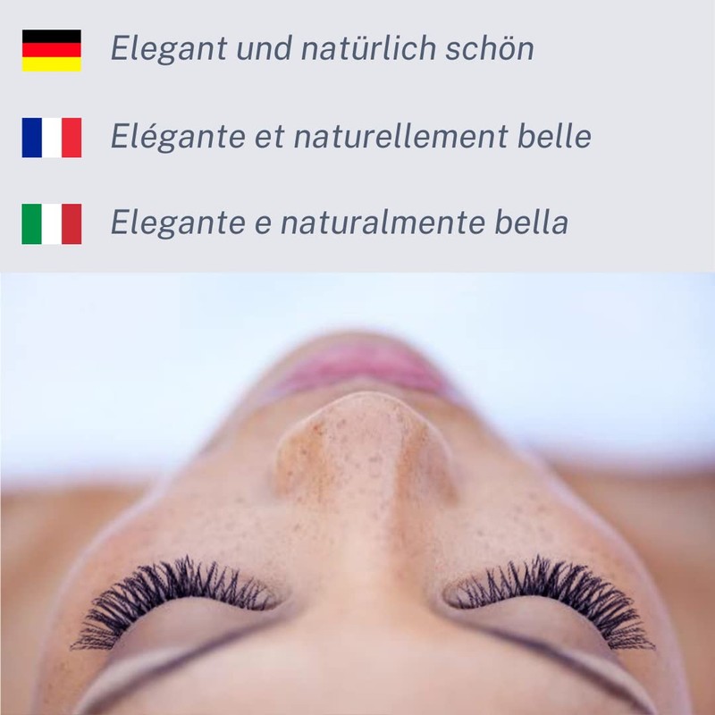 CLARA COSMETICS Premium 3D Eyelashes Everyday, Natural Look, Transparent Band,
