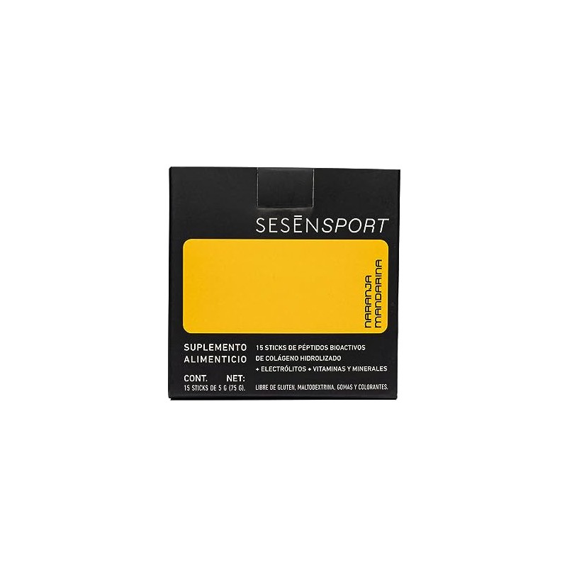 SESEN - ELECTROLITOS SABOR NARANJA/MANDARINA - 15 STICKS DE 5GR