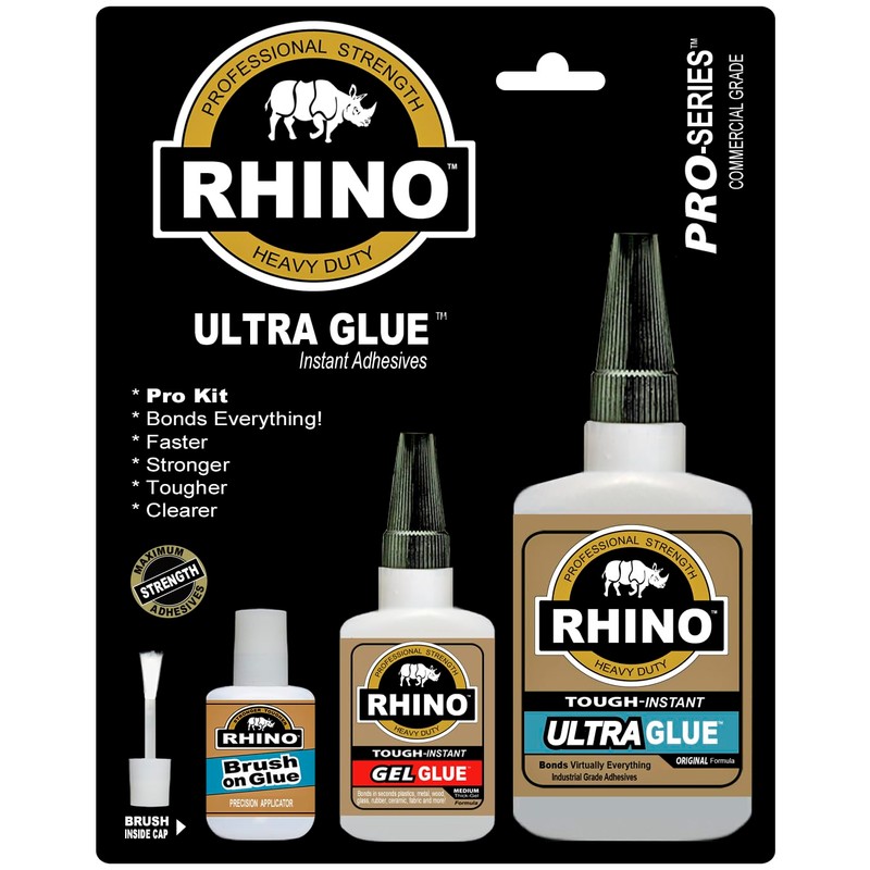 Rhino Glue Gel, Heavy Duty XXL 50 Gram Clear