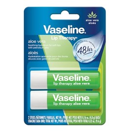 Vaseline Terapia de labios Aloe Vera, palo, 48 horas de hidratación, 2 unidades