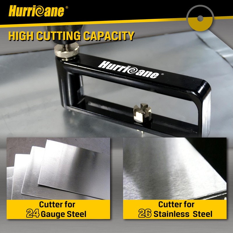 HURRICANE Adjustable Hole Cutter, Sheet Metal Circle Cutter from 2