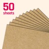 50 Sheets A5 Brown Kraft Paper Card 200gsm