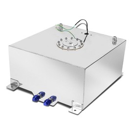 DNA MOTORING 15 Gallons Aluminum Top-Feed Fuel Cell Gas Tank 19.75" (L) x 17.5" (W) x 10" (H) ,ALU-FT-T6-ALU