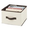 mDesign Set of 2 Fabric Storage Boxes - Wardrobe Organiser