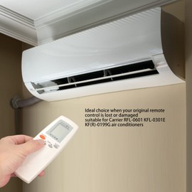 Air Conditioner Remote Control for Carrier, Universal Replacement Remote Control for Carrier Air Conditioner, for Carrier RFL-0601 KFL-0301E KF(R)-0199G Air Conditioner Remote Control
