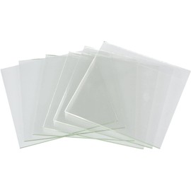 System 96-2" x 2" - 10 Pack Crystal Clear Fusible Glass, 96 COE- 2" x2" - 10 Clear Pack