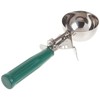 Winco ICD-12 No.12 Ice Cream Disher with Plastic Handle, Green