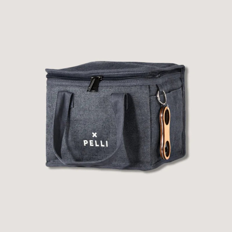 Pelli Lunch Squared JUTE Insulated Lunch Bag, Natural