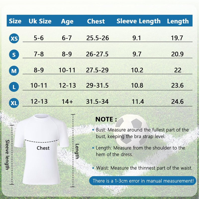 HYCOPROT Maglia a Compressione per Ragazzi Maniche Corte Base Layer