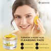 MEEYEE Turmeric Kojic Acid Cleansing Pads – 50PCS Exfoliating Face