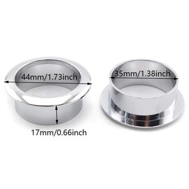 1-3/8 Inch (35mm) Zinc Alloy Desk Grommets, SDTC Tech 2 Pcs Wire Cable Metal Hole Cover Grommet Organizer for Managing and Protecting Cord