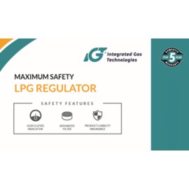 Tezla by iGT Propane Regulator With Gauge 0.5-4 bar Adjustable POL with 4.8mm nozzle