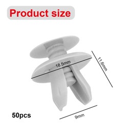 XICIKI Pack of 50 701867299 Mounting Clips for VW T4, Plastic Clips, Trim Clips, Replacement Mounting Clips for Transporter T4 T5 Interior Trim