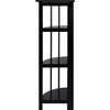 Casual Home Casual Home 4 tier Corner Folding Bookcase, Black
