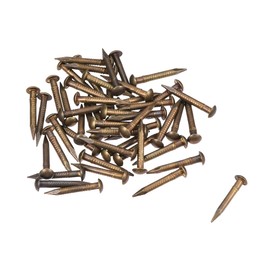 sourcing map Small Tiny Brass Nails 1.5x12mm for DIY Wooden Hardware Accessories 50pcs