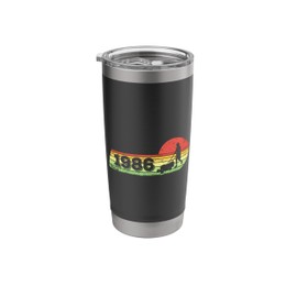 Garden Vintage born 1986 Birthday Lawn-mower Gardener Stainless Steel Insulated Tumbler