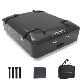 IDEALHOUSE 2024 New Rooftop Cargo Carrier Bag – 15 Cu Ft Heavy-Duty Robust Waterproof & Durable Storage Bag, Universal Fit with 8 Door Hooks