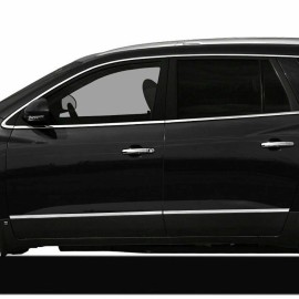 Best for Less 2007-2017 Buick Enclave 4Pc Flat Body Side Molding Trim 1/2" Stainless Steel