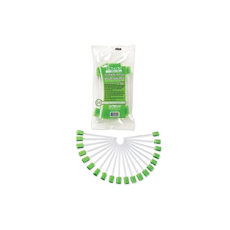 Stryker – Sage Toothette Plus Single Use Oral Swabs –