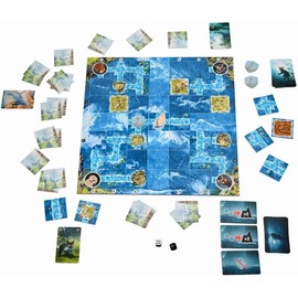 Brain Games - Flow - Cooperative Games Inspired by Multilevel Animated Film of the Same Name - Help Animals defeat Their Fear of Water - 1 to 6 Players - Ages 8+