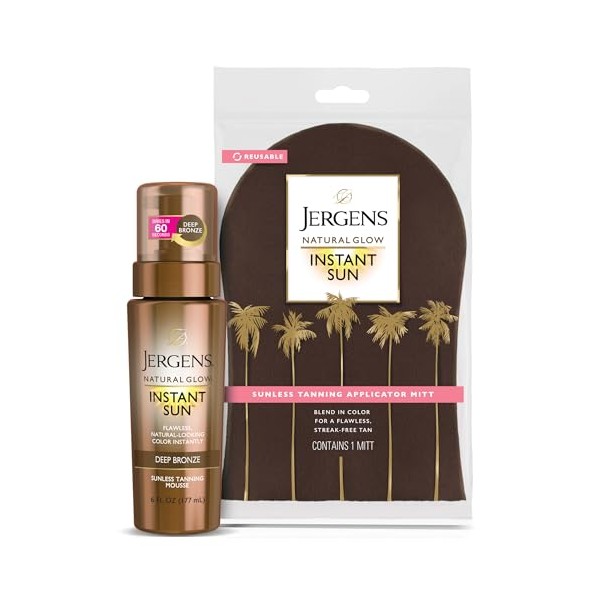 Jergens Jergens Natural Glow Instant Sun Bundle: Deep Bronze Sunless