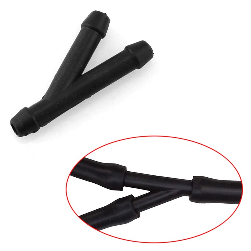 DGZZI Windshield Wiper Hose Connectors 24PCS Black Windscreen Washer Tube