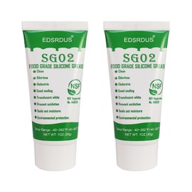 EDSRDUS SG02 Food Grade Silicone Grease Waterproof Plumbers Grease for Valve Sealant Faucet O Rings Garden Hoses 1OZ*2