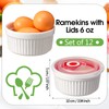 LOYIM 12 Pack 8 oz Ramekins with Lids Oven Safe