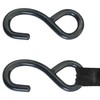 ZZLZX 2PCS Metal S Hooks 25MM/1 inch I.D. 800kg Pull