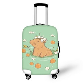 Mumeson Capybara Luggage Cover Washable Luggage Covers for Standard Suitcase Suitcase Cover Spandex Travel Luggage Cases