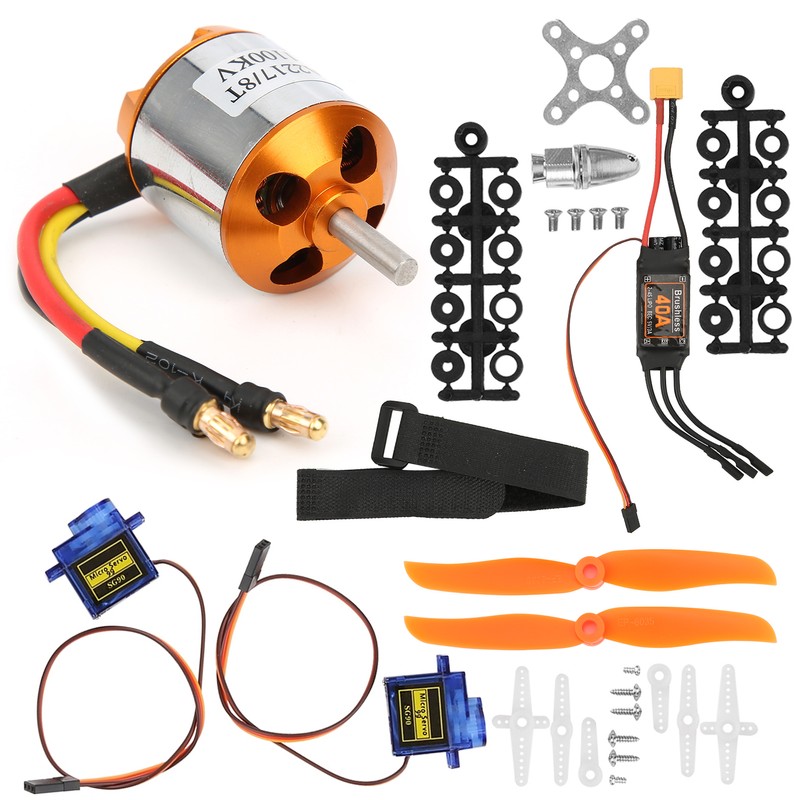 2217 KV1100 Motor 1060 Propeller 9G Servo 40A XT60 ESC