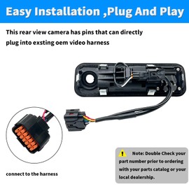 Rear View Backup Camera Trunk Reverse Parking Cameras for Hyundai Sonata 2015-2017 Replaces 95760-E6201 95760-C2101