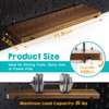 SEMPOMA 2 Pack Walnut Color Pegboard Shelf, Pegboard Accessories, Wooden