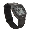 Digital Chronograph Watch Luminous Waterproof Multi Function Retro Style Square