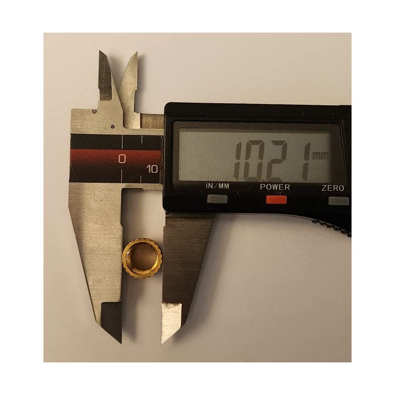M8x1.0mm Brass Threaded Insert for 3D Printing