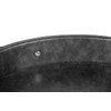 HofferRuffer Top Nocth PU Leather Round Serving Tray, Decorative Serving