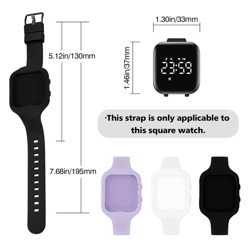A ALPS Kids Fitness Tracker Watch Silicone Bands Ages 3-16