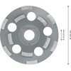 Bosch 2608602553 Diamond Grinding Head Expert for Abrasive 125 x