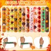 PIAOPIAONIU 48 Pcs Thanksgiving Slap Bracelets Bulk Snap Bands Bracelets