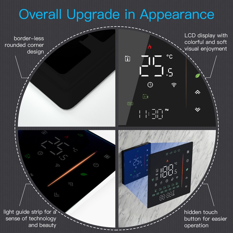 WiFi Thermostat Smart Programmable Temperature Controller for Boiler Heating 95‑240V