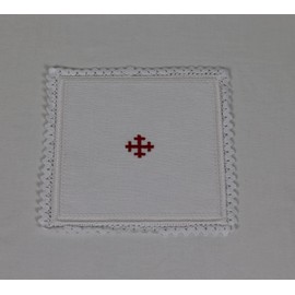 Church Atelier Altar Linens Set with Embroidered Cross (Pall, Corporal, Purificator, Towel)