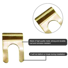 LKAHG 15PCS Car Brake Line Clip, U Shaped Metal Vehicle Brake Hose Retainer Bracket, Parking Brake Cable Retaining Clamps Lock Replacement Accessories, Universal for Auto Motorcycles Trucks (Medium)