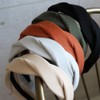 JewelVOX Hair Accessories, Headband Mixed Material, Twist Wide, Gray