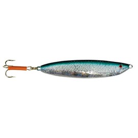 Solvkroken Stingsild Holo Pirk Silver/Green, Bait for Cod, Halibut & Pollock, Sea Bait for Norway, Iceland, Denmark, Weight/Length/Hook Size: 400 g - 17.0 cm - Size 7/0