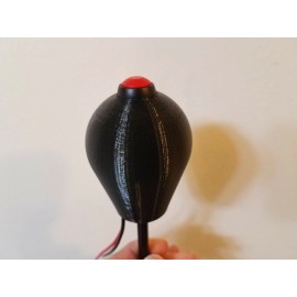 Unbranded 5/16-18 Shift Knob, Ball with top "Roll Control" Switch, Line Lock, Black