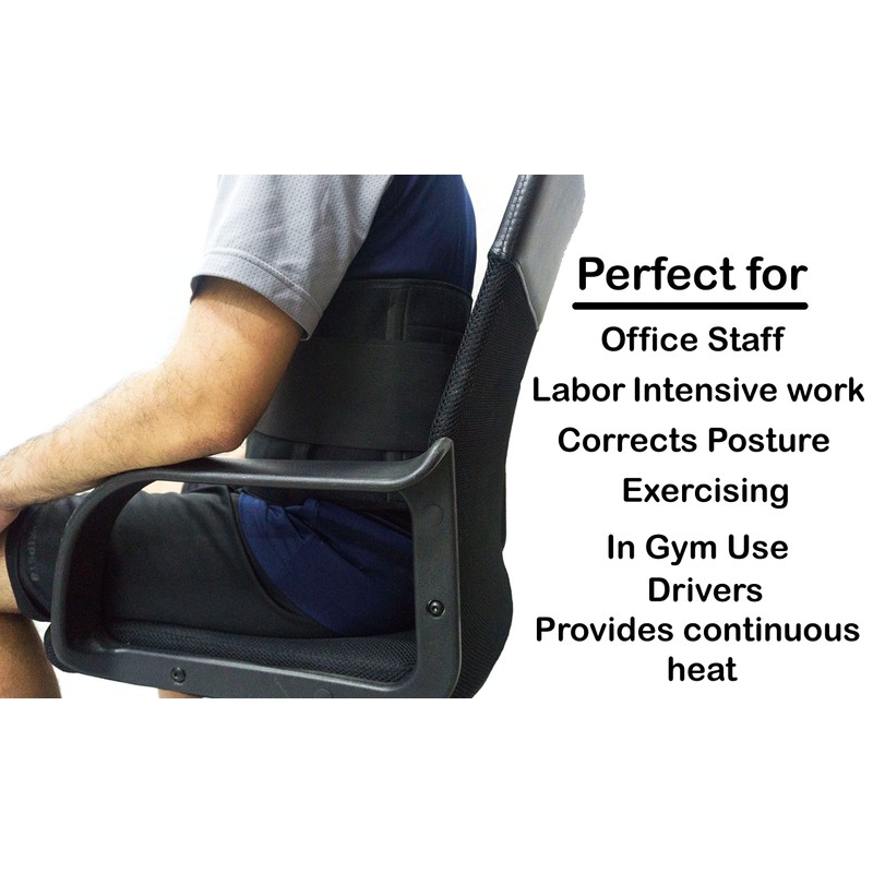 Lumbar Support Back Brace with Self-Heating Magnetic Therapy and Far