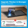 4 PCS Black Magnetic Vent Covers-5.5x12 Magnetic Air Vent Covers
